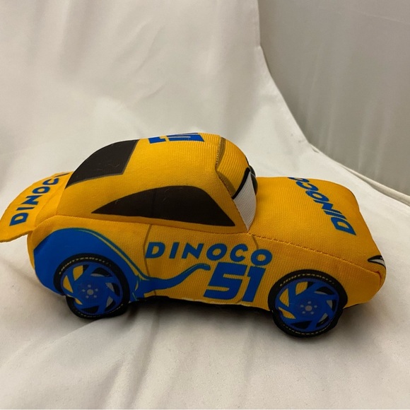 Ty Sparkles Disney Pixar Cruz Ramirez Cars Yellow Dinoco 51 Toy Car Plushie - Picture 7 of 12